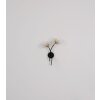 Globo lighting Fiore wall light black, 2-light sources