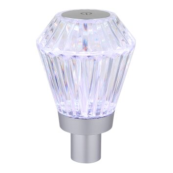 Globo lighting Polimi table lamp LED silver, 1-light source, Colour changer