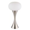 Globo lighting Lula table lamp matt nickel, 1-light source