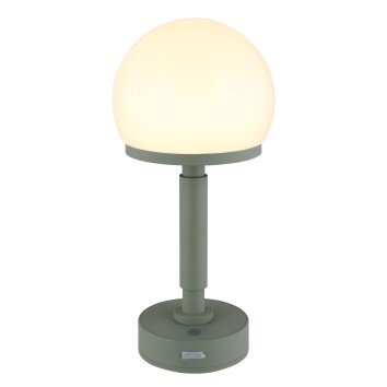 Globo lighting Haku table lamp LED green, 1-light source
