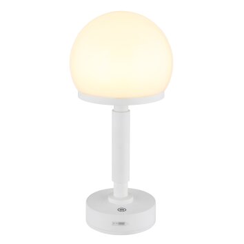 Globo lighting Haku table lamp LED white, 1-light source