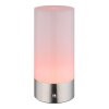 Globo lighting Lex table lamp LED matt nickel, 1-light source, Colour changer
