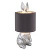 Globo lighting Rabbit table lamp silver, 1-light source