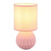Globo lighting Sylas table lamp pink, 1-light source