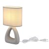 Globo lighting Triangle table lamp grey, 1-light source