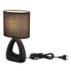 Globo lighting Triangle table lamp black, 1-light source