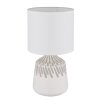 Globo lighting Rela table lamp white, 1-light source