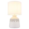 Globo lighting Rela table lamp white, 1-light source