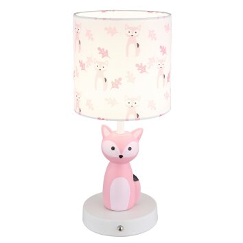 Globo lighting Foxy table lamp LED pink, white, 1-light source