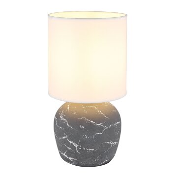 Globo lighting Marble table lamp grey, 1-light source