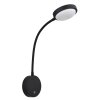 Globo lighting Pegasi wall light LED black, 1-light source