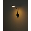 Globo lighting Pegasi wall light LED black, 1-light source