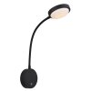 Globo lighting Pegasi wall light LED black, 1-light source
