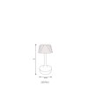Globo lighting Lucio table lamp LED brass, 1-light source