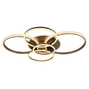 Globo lighting Lorelei ceiling light LED anthracite, 1-light source