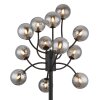 Globo lighting Riha floor lamp black, 12-light sources