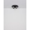 Globo lighting Riha ceiling light black, 5-light sources
