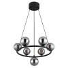 Globo lighting Riha hanging light black, 7-light sources