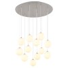 Globo lighting Riha ceiling light matt nickel, 12-light sources