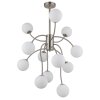 Globo lighting Riha ceiling light white, 12-light sources