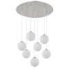 Globo lighting Riha hanging light matt nickel, 7-light sources