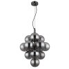 Globo lighting Conor hanging light chrome, black, 13-light sources