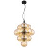 Globo lighting Conor hanging light black, 13-light sources
