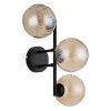 Globo lighting Conor wall light black, 3-light sources
