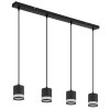 Globo lighting Lucero hanging light black, 4-light sources