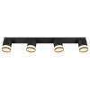 Globo lighting Lucero ceiling light black, 4-light sources