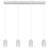Globo lighting Korben hanging light white, 4-light sources