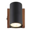 Globo lighting und ceiling light, ceiling spotlight, wall light, wall spotlight dark brown, black, 1-light source