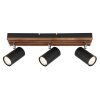 Globo lighting Kayden ceiling light dark brown, black, 3-light sources