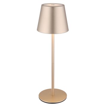 Globo lighting I table lamp LED champagne, 1-light source