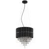Globo lighting Eleos chandelier black, 3-light sources