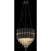 Globo lighting Eleos chandelier black, 3-light sources