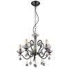 Globo lighting Camila chandelier chrome, black, 5-light sources