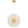 Globo lighting Katrina chandelier gold, 8-light sources