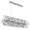 Globo lighting Katrina chandelier chrome, 12-light sources
