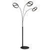 Globo lighting Della floor lamp LED black, 1-light source