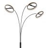 Globo lighting Della floor lamp LED black, 1-light source