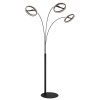 Globo lighting Della floor lamp LED black, 1-light source
