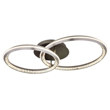 Globo lighting Alaina ceiling light LED grey, 1-light source, Remote control