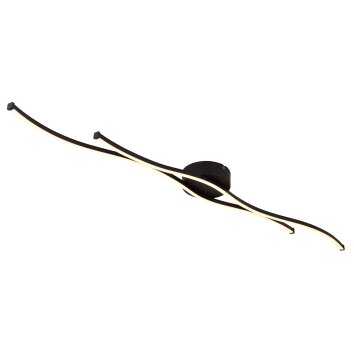 Globo lighting Boyd ceiling light LED black, 1-light source