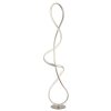 Globo lighting Swirl floor lamp LED matt nickel, 1-light source
