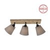 JUST LIGHT GERDA MICHEL ceiling light, ceiling spotlight Ecru, black, 3-light sources