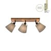 JUST LIGHT GERDA MICHEL ceiling light, ceiling spotlight Ecru, black, 3-light sources