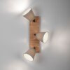 Leuchten Direkt lights MICHEL ceiling light, ceiling spotlight Ecru, black, 3-light sources