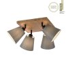JUST LIGHT GERDA MICHEL ceiling light, ceiling spotlight Ecru, black, 4-light sources