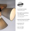 JUST LIGHT GERDA MICHEL ceiling light, ceiling spotlight Ecru, black, 4-light sources